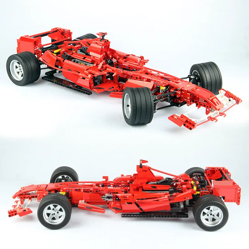 1242pcs Formula Racing Car 1:8 Model Building Blocks Sets Educational DIY Bricks Toys Technical 8674