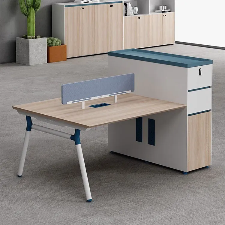 Simple Design Full Service Classic Home Corner Company Work Staff Melamine MDF Table Office Computer Desk