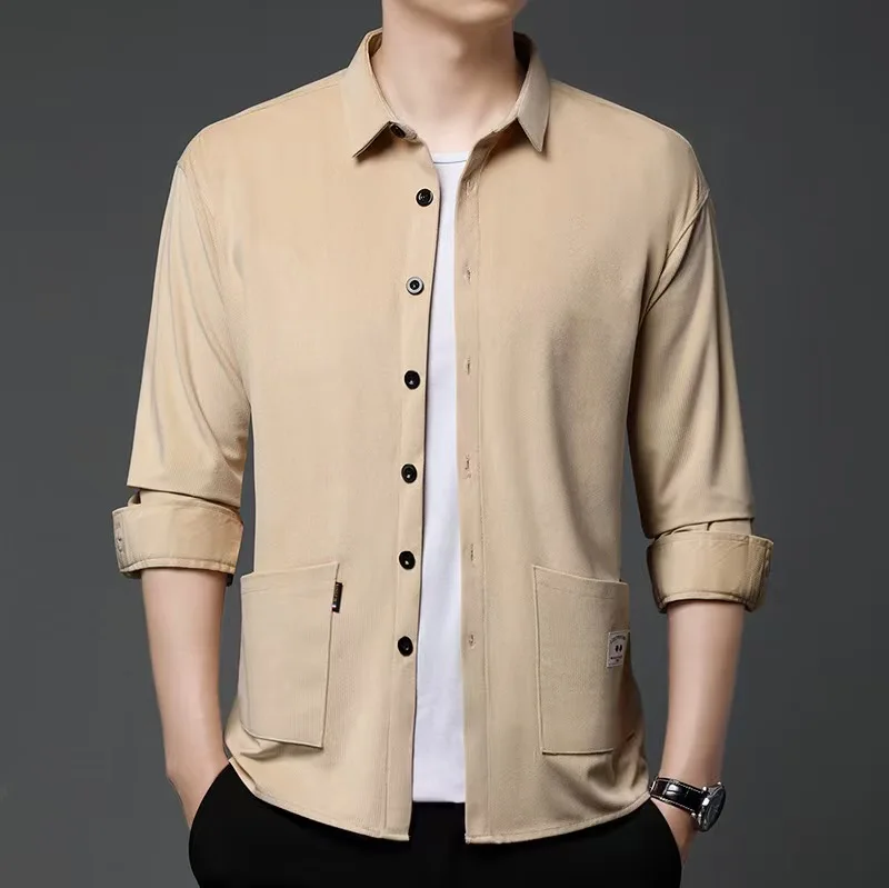 

High End Silky Cotton Breathable Short Sleeve Polo Shirt Men's Summer New Trend Plaid Lapel Designer Brand Casual Golf T-shirt