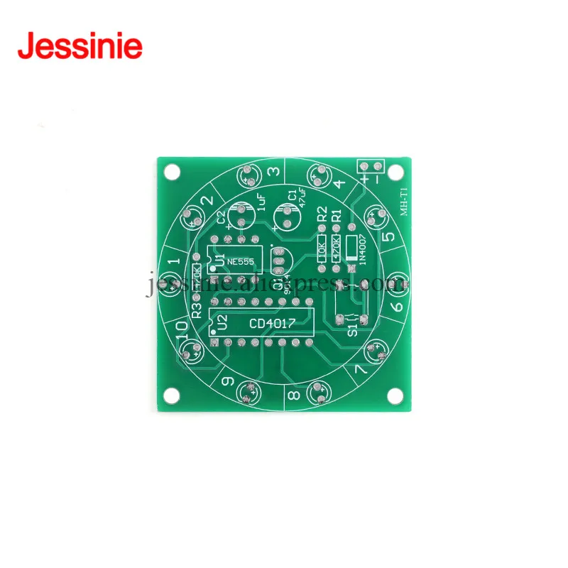 2pcs/1pc Wheel Of Fortune NE555 CD4017 Kit Electronic DIY Bricolaje Trousse Electronica Production Lucky Rotary Suite Components