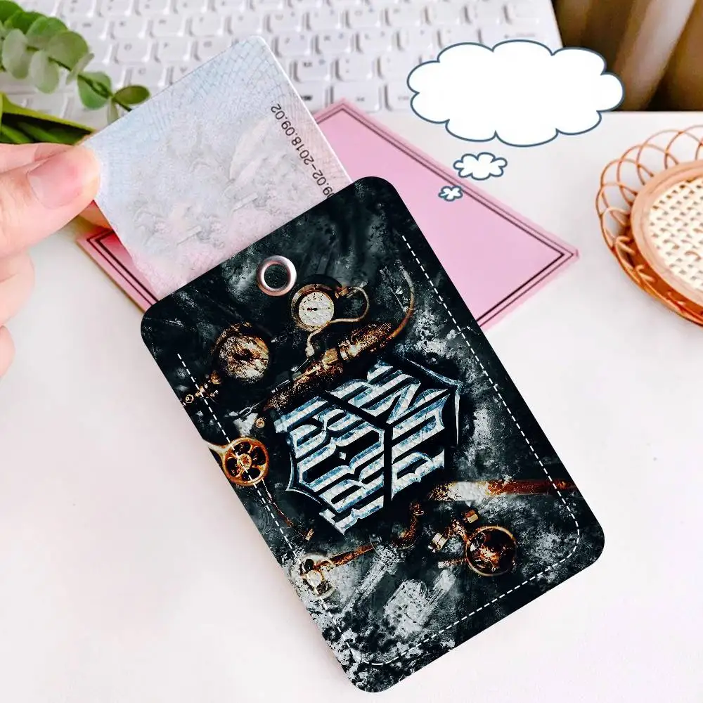 حامل بطاقات مطبوع شخصي من Game F-Frostpunk مناسب لحامل بطاقات الباب للفتيات وسلسلة مفاتيح حامل شارة للنساء #5