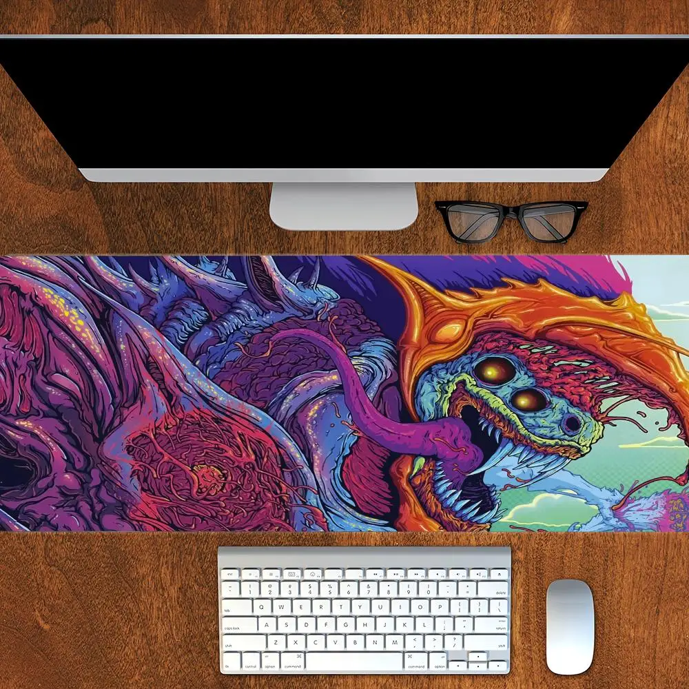 Hyper Beast Csgo Mouse Pad Professional Desk Mouse Pad Gaming Desk Mat Cloth Surface Anti-Slip Rubber