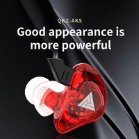 UTHAI QKZ CK5 Sports Earphones Transparent Subwoofer Mobile Music Headphones Sports Wired Headphones