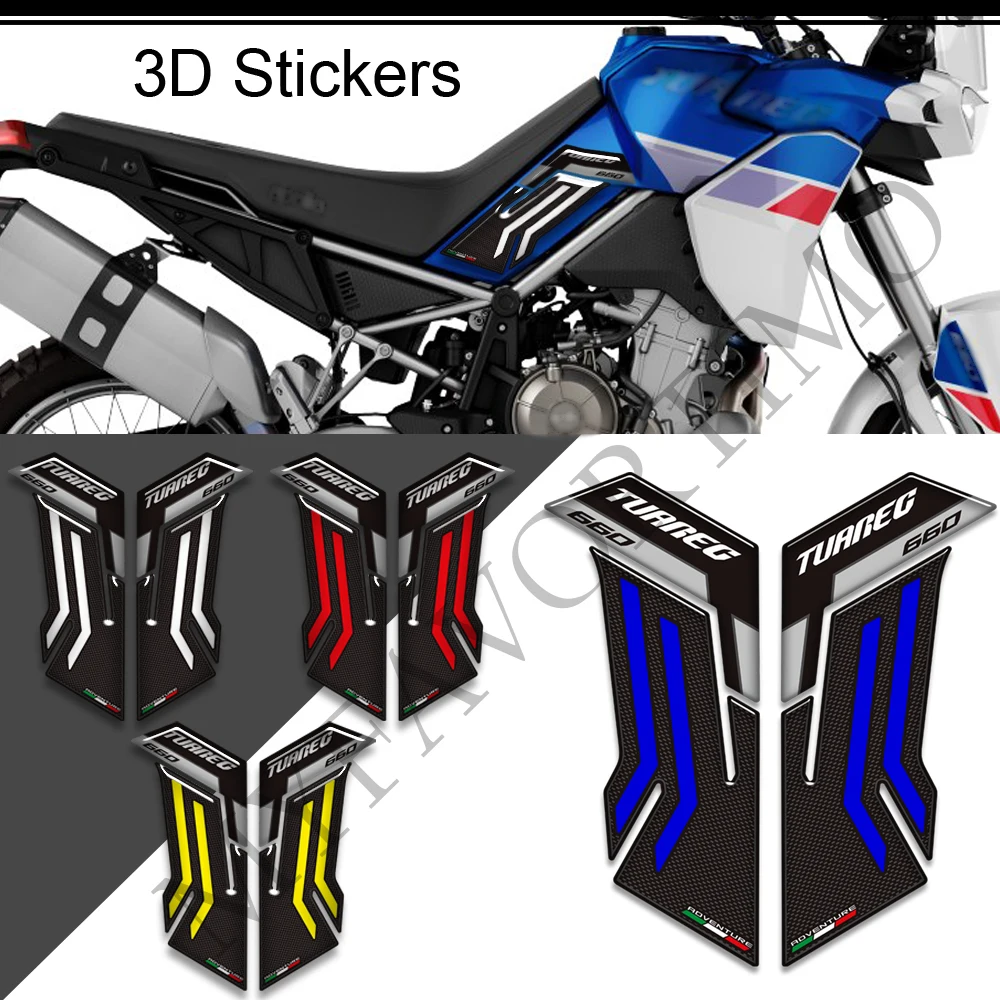 

2022 Motorcycle Stickers Decals Tank Pad Grips Gas Fuel Oil Kit Knee Protector For Aprilia Tuareg660 Tuareg 660