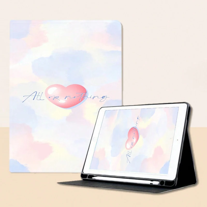 

Чехол с отделением для карандаша для IPad Air 6 Φ IPad 10th Gen Air 5 2022 Air 4 чехол Pro 11 2nd 3rd 4th IPad 10,2 7th 9th 8th Love