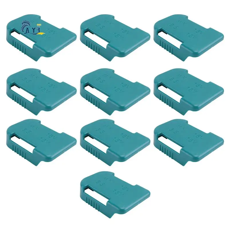 

AY03-10Pcs Стеллаж для хранения аккумуляторов Чехол-держатель аккумулятора для крепежных устройств 18 В