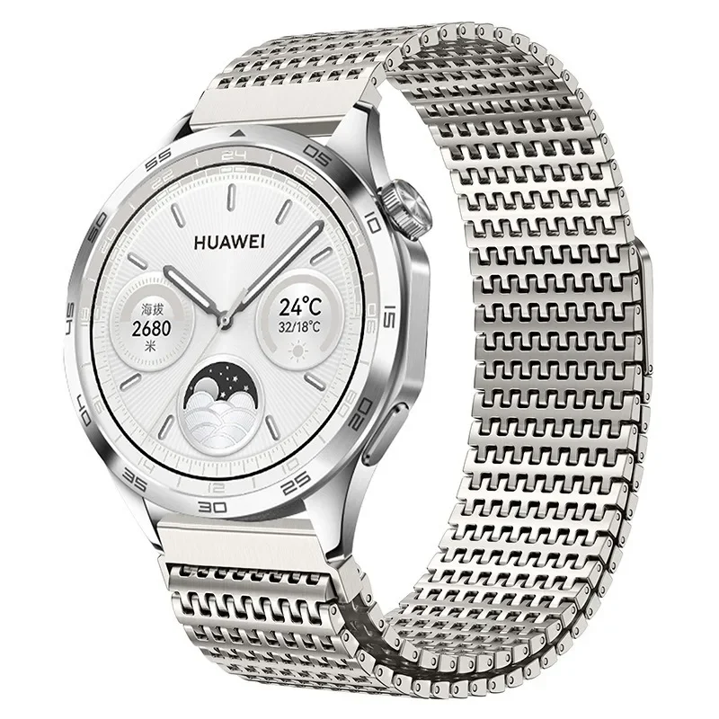 20mm 22mm Steel Strap for Huawei Watch 4 Pro/GT5 Pro GT5 4 46mm Metal Magnetic Bracelet for Amazfit GTR 47mm/GTR 4/Stratos Strap