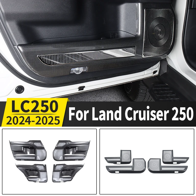 

For Toyota Land Cruiser 250 2024 2025 Prado LC250 1958 First Edition Door protection plate,ABS Interior decoration Accessories