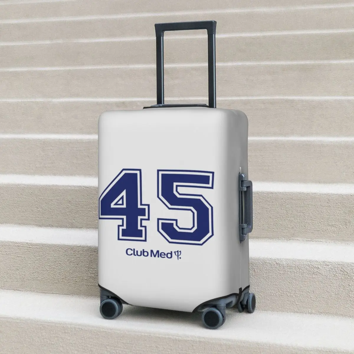 

Number 45 Club Med Suitcase Cover Protection Elastic Travel Luggage Protector Covers for 18-32 Inch
