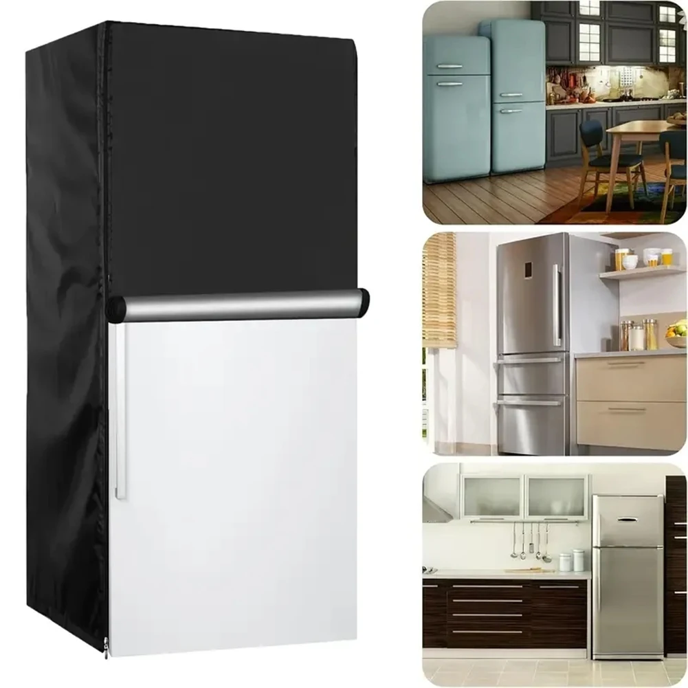 Garden Patio 58*58*142cm Outdoor Fridge Protection 210D Oxford Cloth Cover Kitchen Storage Enhanced Durability