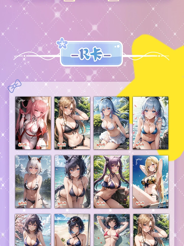 Bargain Price DuLing Maiden Collection Card Goddess Story Swimsuit Bikini Booster Box Tcg Card For Children Gift Toy