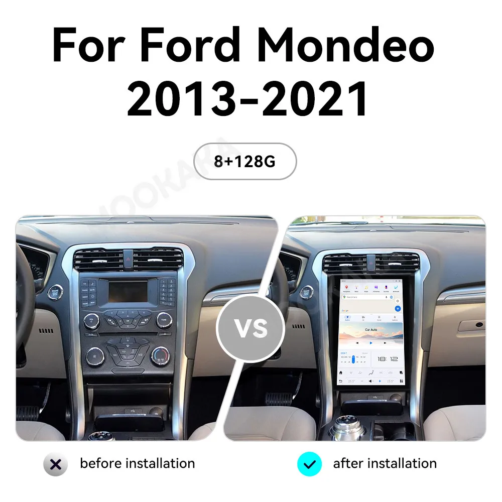 

Автомобильные аксессуары: автомагнитола для Ford Mondeo 2013-2021 с Android Auto, GPS-навигацией, мультимедийным стереоприемником, головным устройством и офлайн-картами