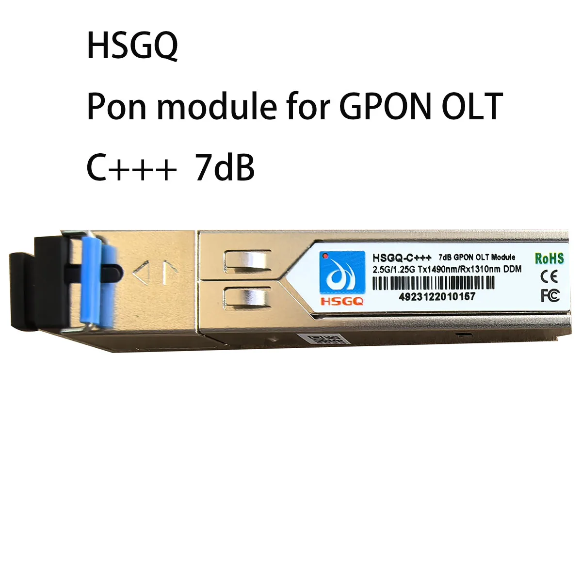 HSGQ GPON OLT C+++ PON Module Tx1490nm/Rx1310nm Gpon ONU Stick SFP,C++ 5DB / C+++ 7db compatible with almost all of GPON OLT