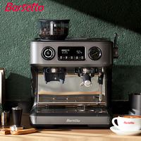 Barsetto V1 Espresso Machine with Built-in Grinder Milk Frother 20Bar Pressure Professional Espresso Commercial Coffee Machine
