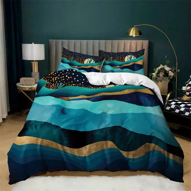 Oil Painting Van Gogh Duvet Cover Starry Sky Night Bedding Set Microfiber 3D Comforter Cover King Full Gifts For Girls Boys Teen