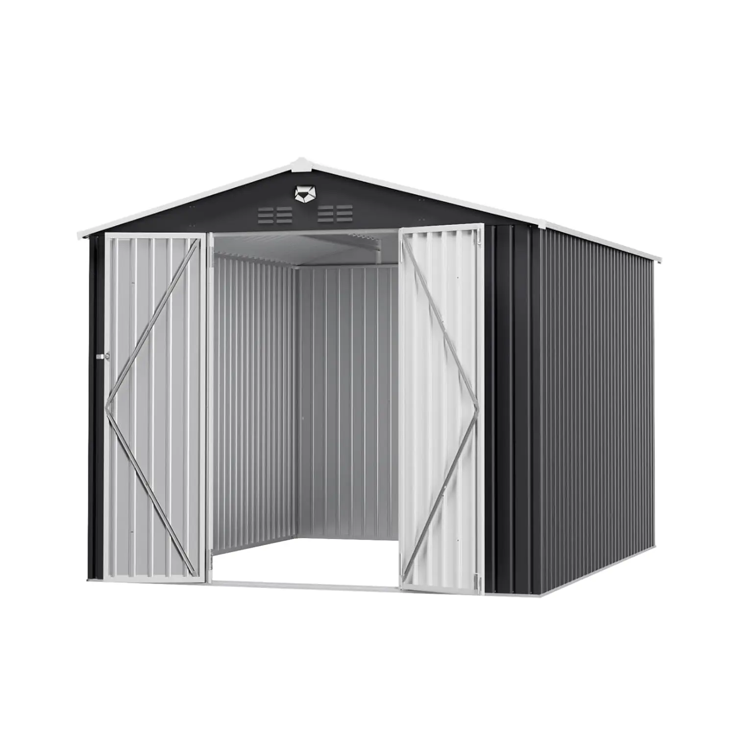 

10x12 FT Outdoor Storage Shed, Metal Sheds & Outdoor Storage, Waterproof Sheds with Lockable Doors for Backyard, Customized
