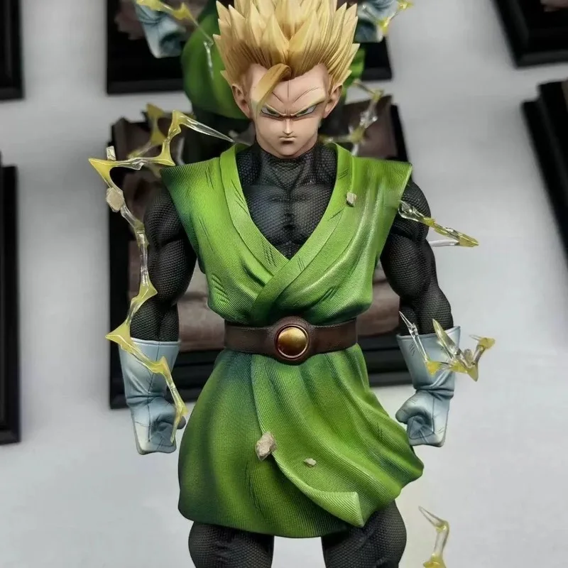 Dragon Ball Son Gohan Action Figure Green Outfit Lightning Effect Anime Desktop Ornament Collectible Gift For Adult Collector - view 4