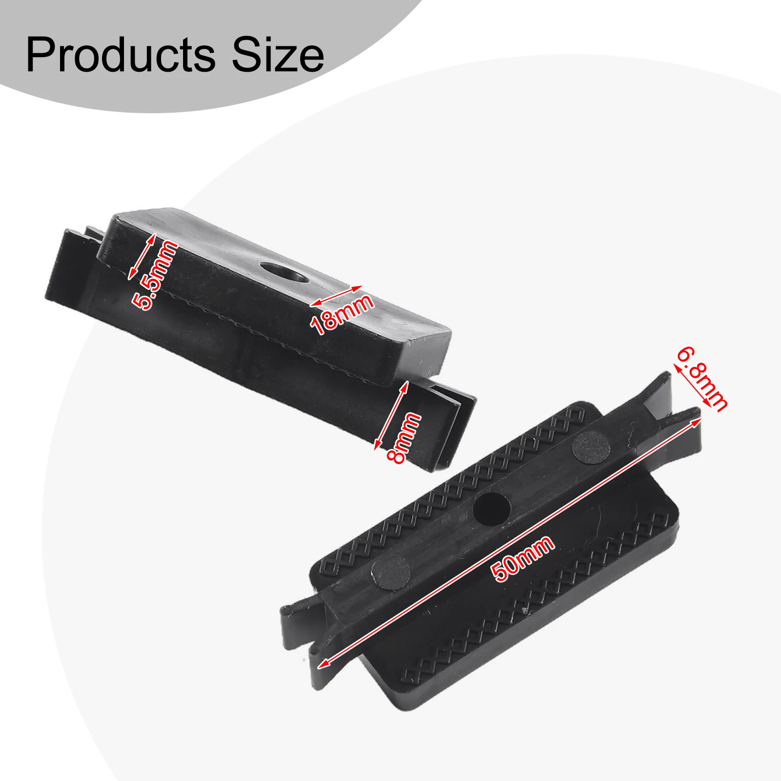 

Composite Decking Clips Easy Assembly Easy To Install Equipment Garden Outdoor PE Parts Sleek Appearance Clips