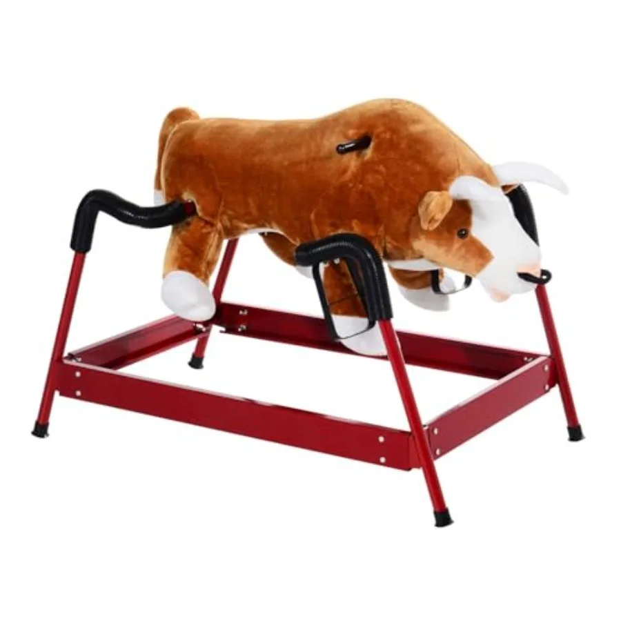 

Spring Rocking Horse Rodeo Bull Style with Realistic Sounds for Over 3 Years Old