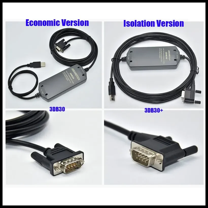

CNC Suitable Siemens S7-200 PLC Programming Cable Industry Grade 3DB30 USB PPI Support SMART ST SR 700/1000 TP177A HMI Touch