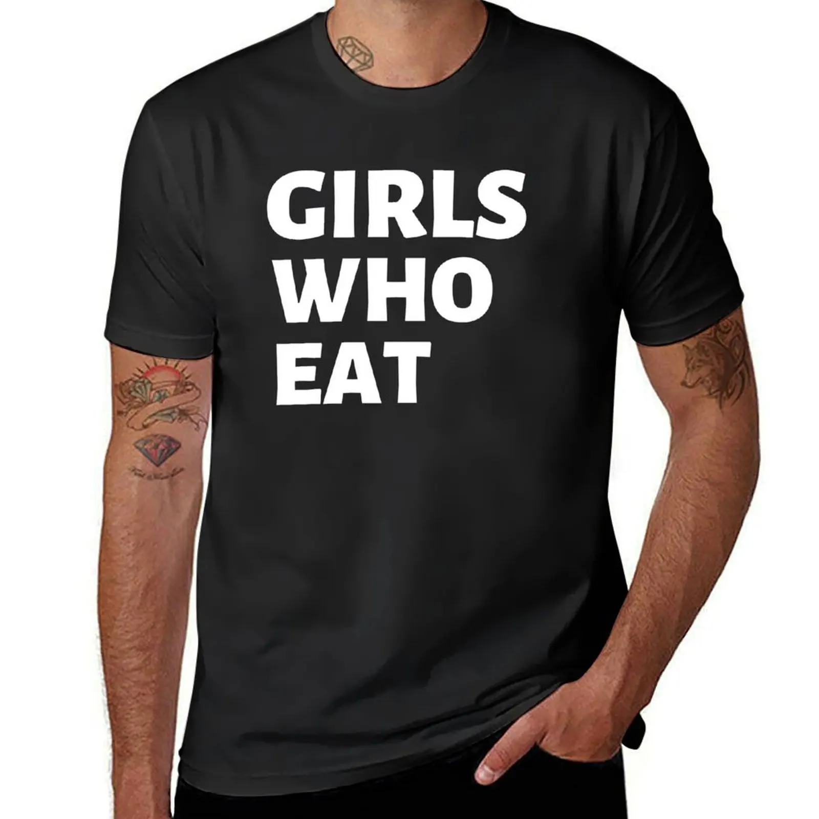 girls who eat gym T-Shirt blanks shirts graphic tees new edition mens t shirts