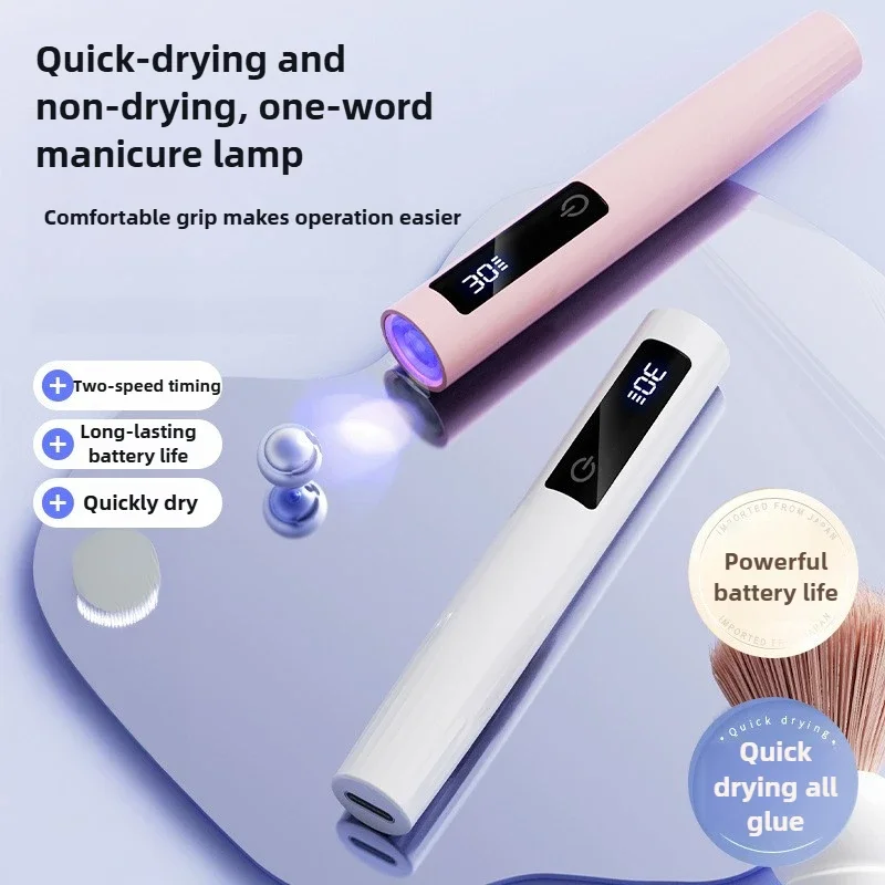 USB Rechargeable Handheld Nail Dryer Lamp UV/LED Quick Dry Gel Polish Curing Tool for All Gel Polishes Nail Art Lamp