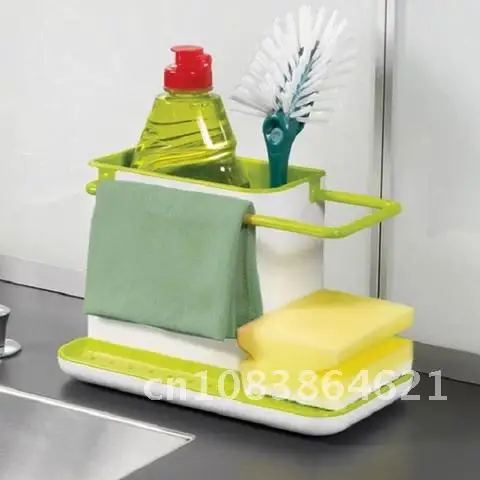 

Kitchen Draining Sink Box Storage Shelf Sponge Holder Organizer Draining Rack Dish Storage Rack Stands Utensils Towel Rack Tools