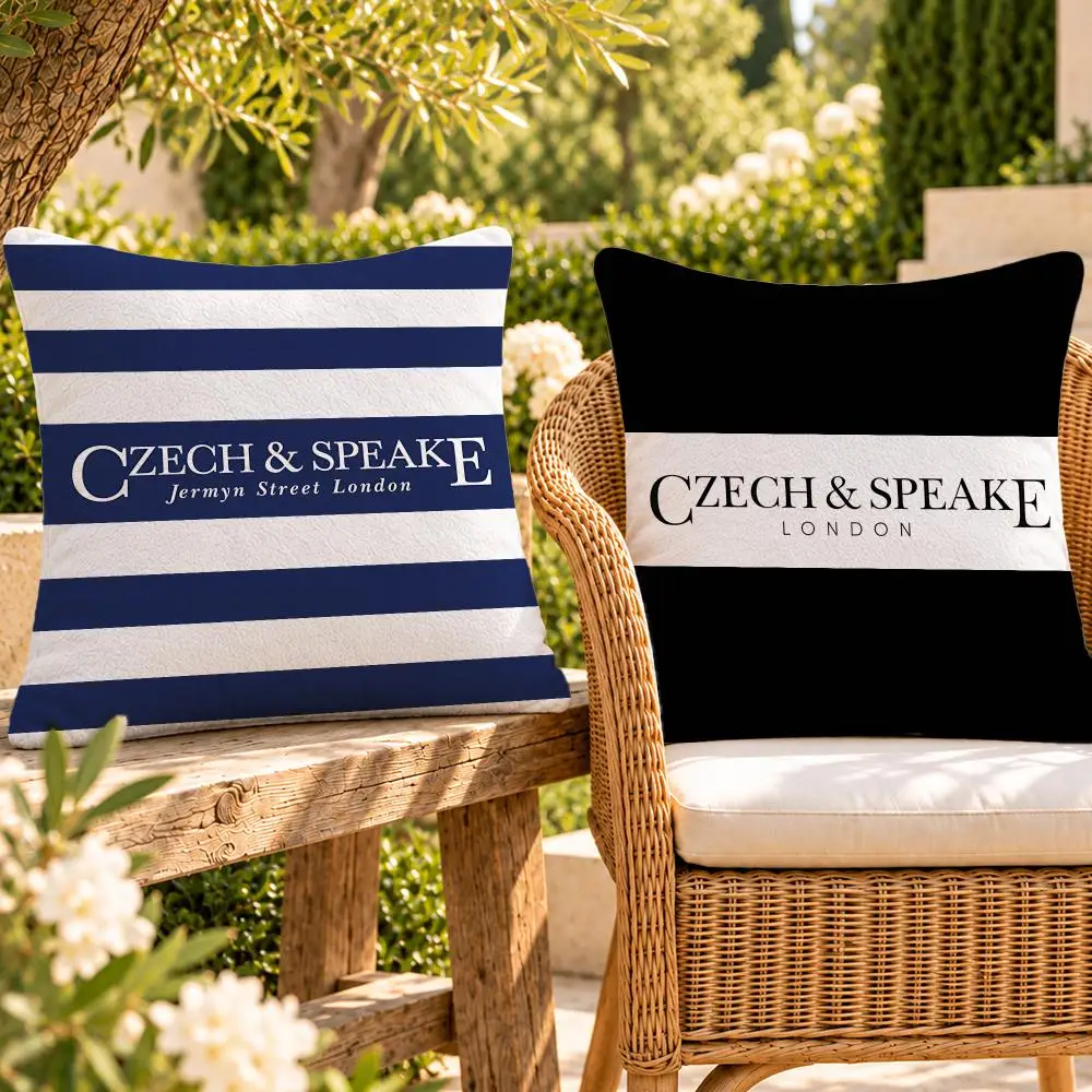 Brand Fragrance Czech & Speake Cushion Cover Soft Plush Throw Pillow Cover Washable Sofa Bed Patio Chair Home Decor