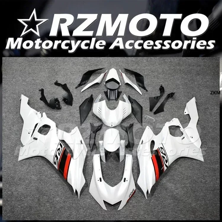 4Gifts New ABS Fairings Kit Fit For YAMAHA YZF-R6 R6 2017 2018 2019 2020 2021 2022 17 18 19 20 21 22 Bodywork Set White Red