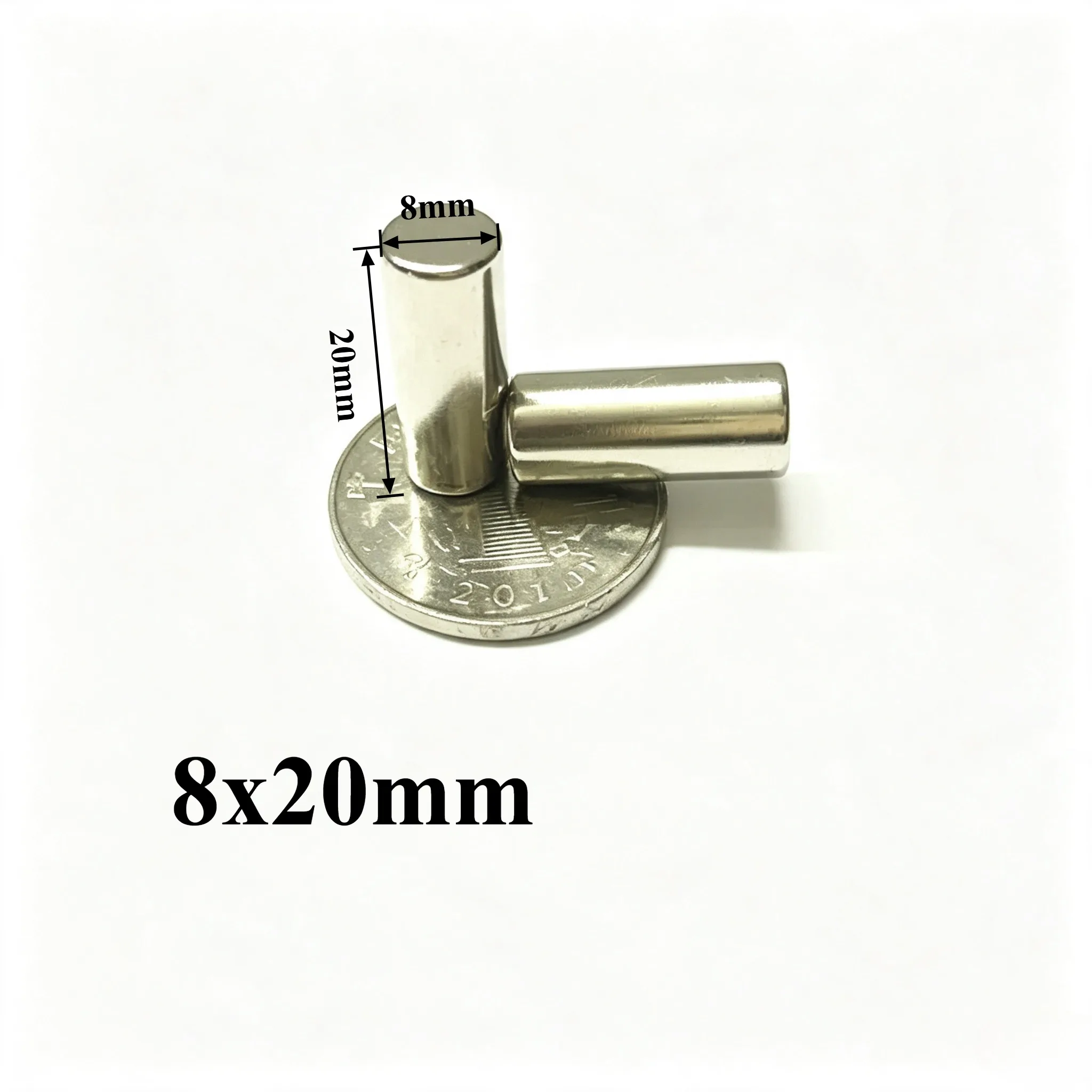 8X20MM Round Disc Neodymium Magnet Super Powerful Thick Permanent NdFeB Rare Earth Strong Magnetic Magnet 8X20 MM