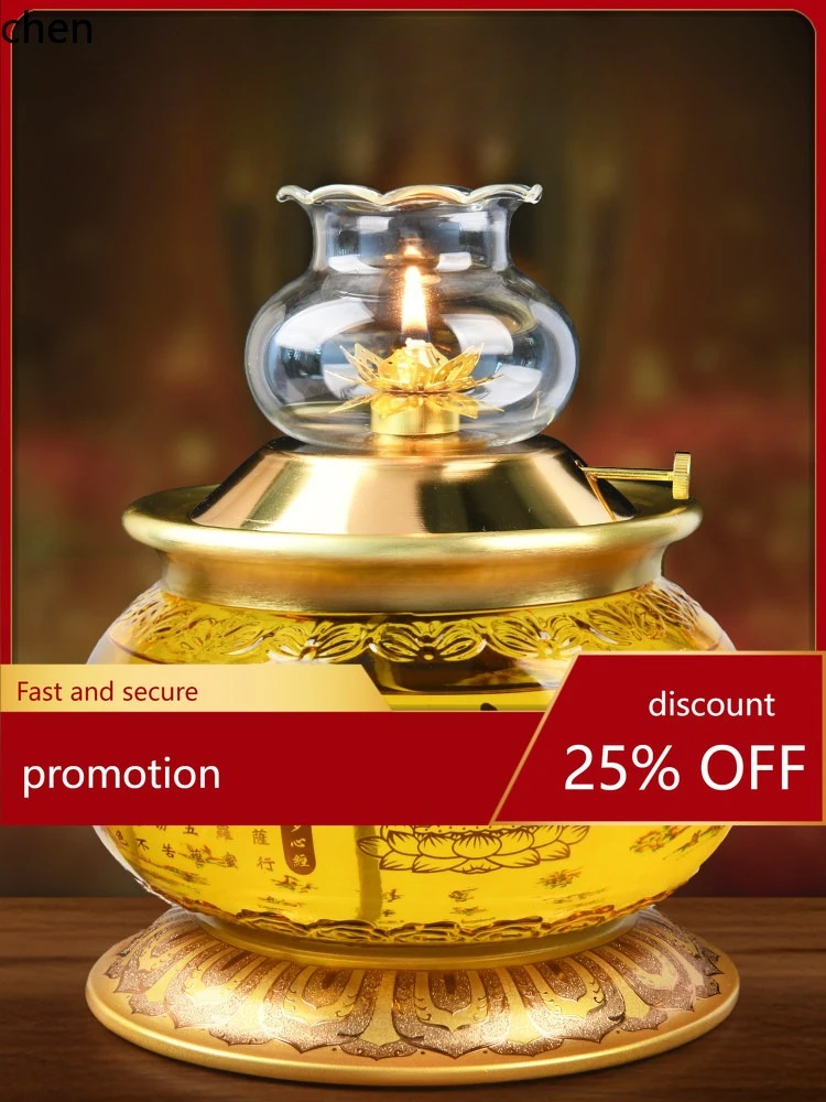 

Cz god of wealth, bring in wealth and treasure, windproof lamp for worship in front of buddha, buttery long ornaments