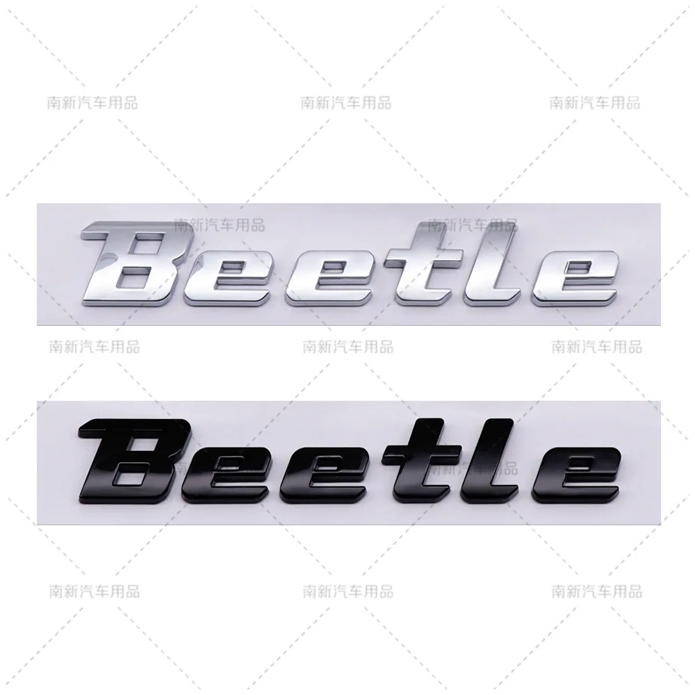 

3D Abs Car Sticker Beetle Letter Emblem Badge Auto Body Rear Trunk Fender Modified Decal Accessories Decoration