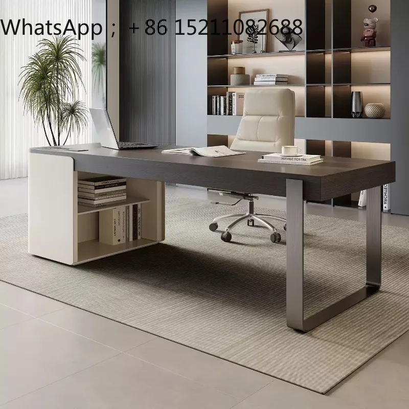 SCY minimalist wooden desk small apartment household living room sofa desk advanced inductor computer desk