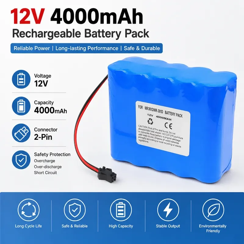 for Merihua MR-301D MR-301DC Syringe Pump Battery Replacement