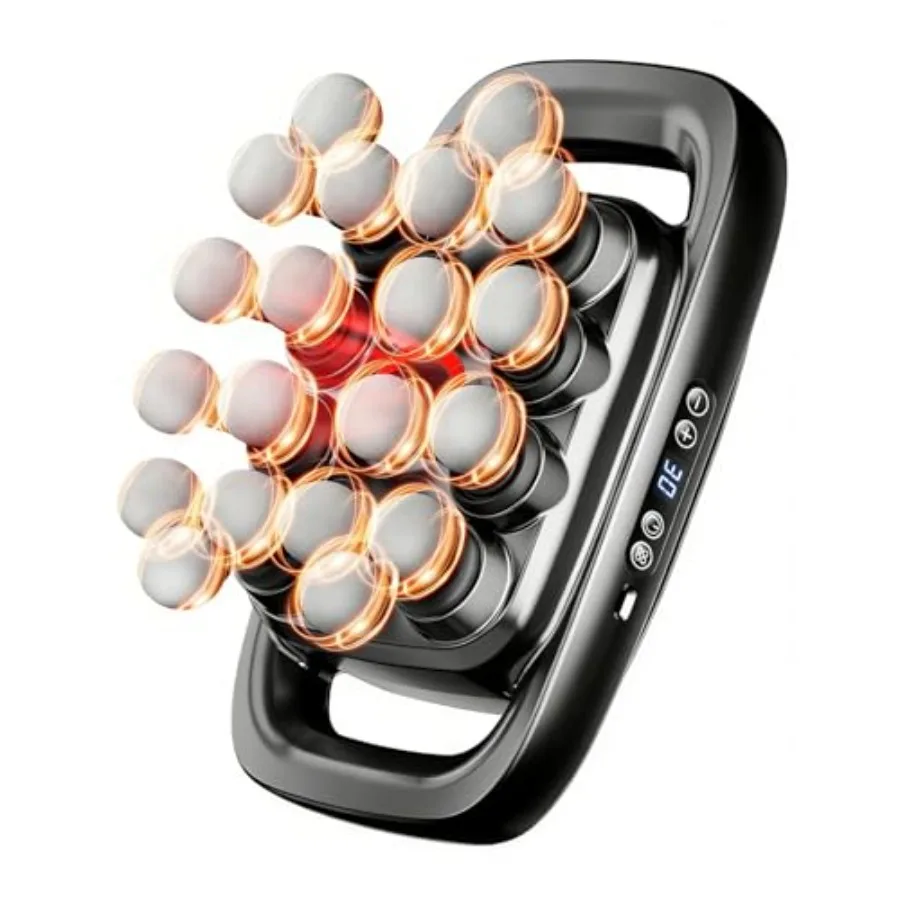 

Массажный пистолет для глубокого перкуссионного массажа с 20 насадками, 3 режимами и 30 уровнями интенсивности – для массажа мышц спины, плеч, стоп и всего тела