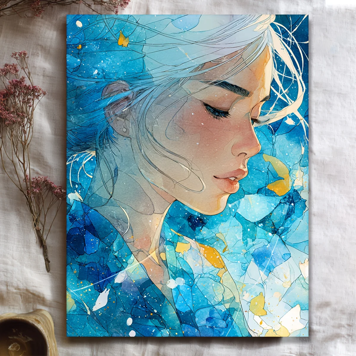 

500/1000/1200/2000PCS Puzzles for Adults Watercolor Theme Elegant Women,Jigsaw Puzzles Brain Challenge Game Gift Home Decor