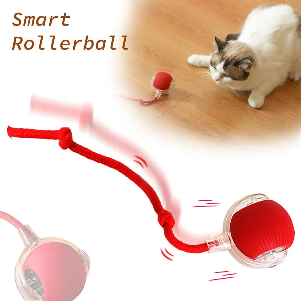 Pet Interactive Toy Ball Rollerball Charging Auto Shut Off Electric Pet Accessories For Cats E5g9