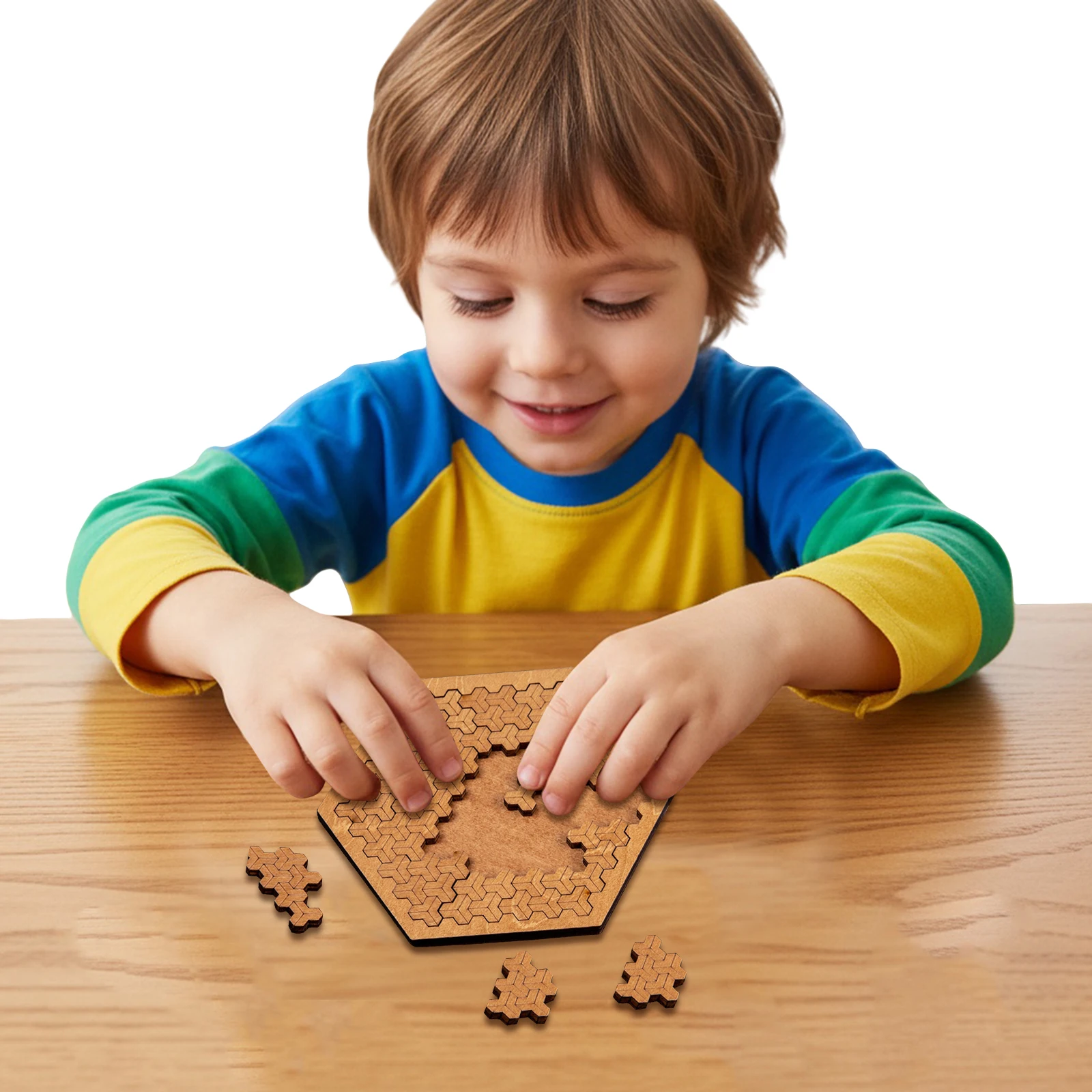 

Fractal Tray Puzzle a mind-bending wooden puzzle a unique and creative irregul