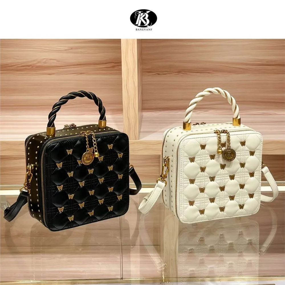

brand Women's Bag 2025 New high-end designer bow diamond-shaped perfume bag, fashionable single-shoulder crossbody large bag