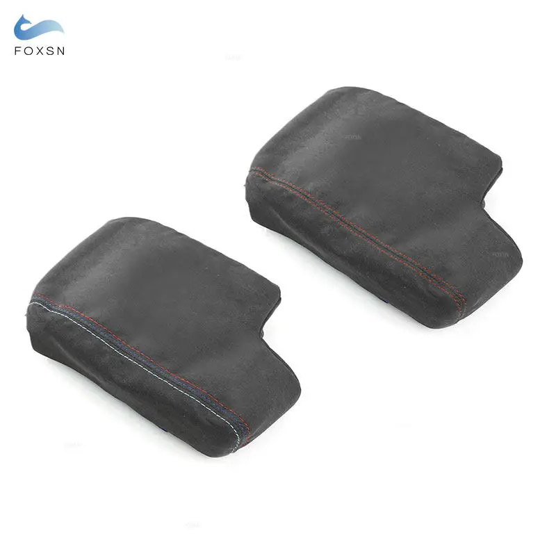 For BMW 3 Series E46 1998 1999 2000 2001 2002 2003 2004 2005 Suede Leather Car Inner Central Console Armrest Box Cover Trim