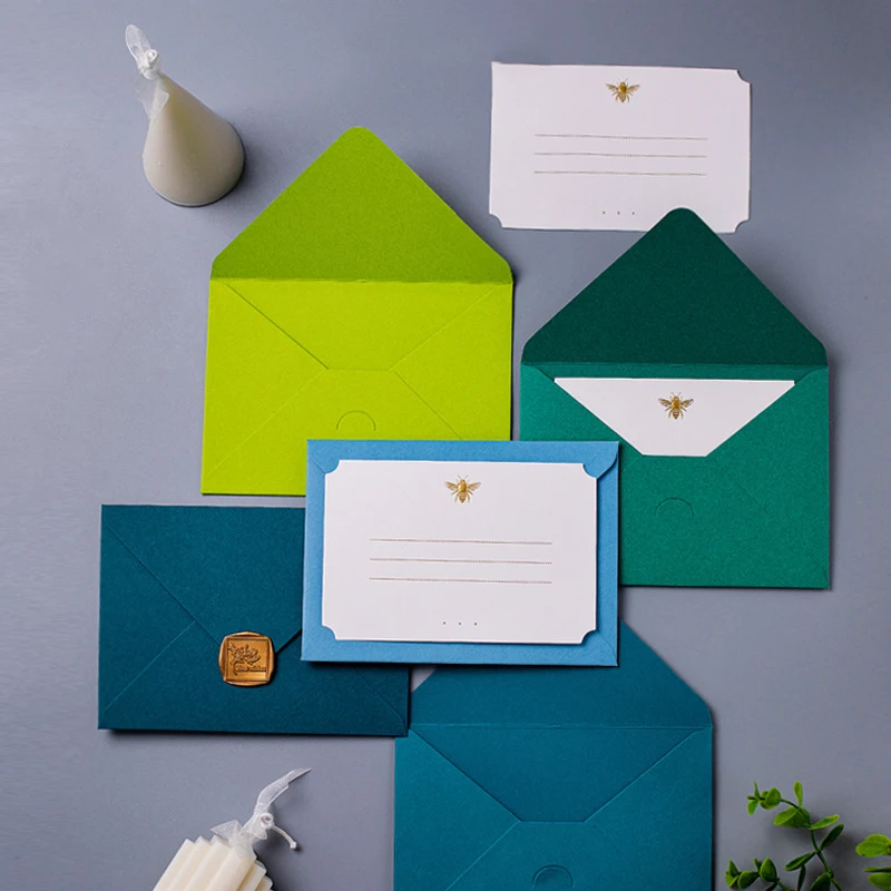 50 pçs/lote High-grade Envelopes Western Style17.2x12.3cm Envelopes Papelaria Suprimentos De Papel para Convites De Casamento Cartões Postais