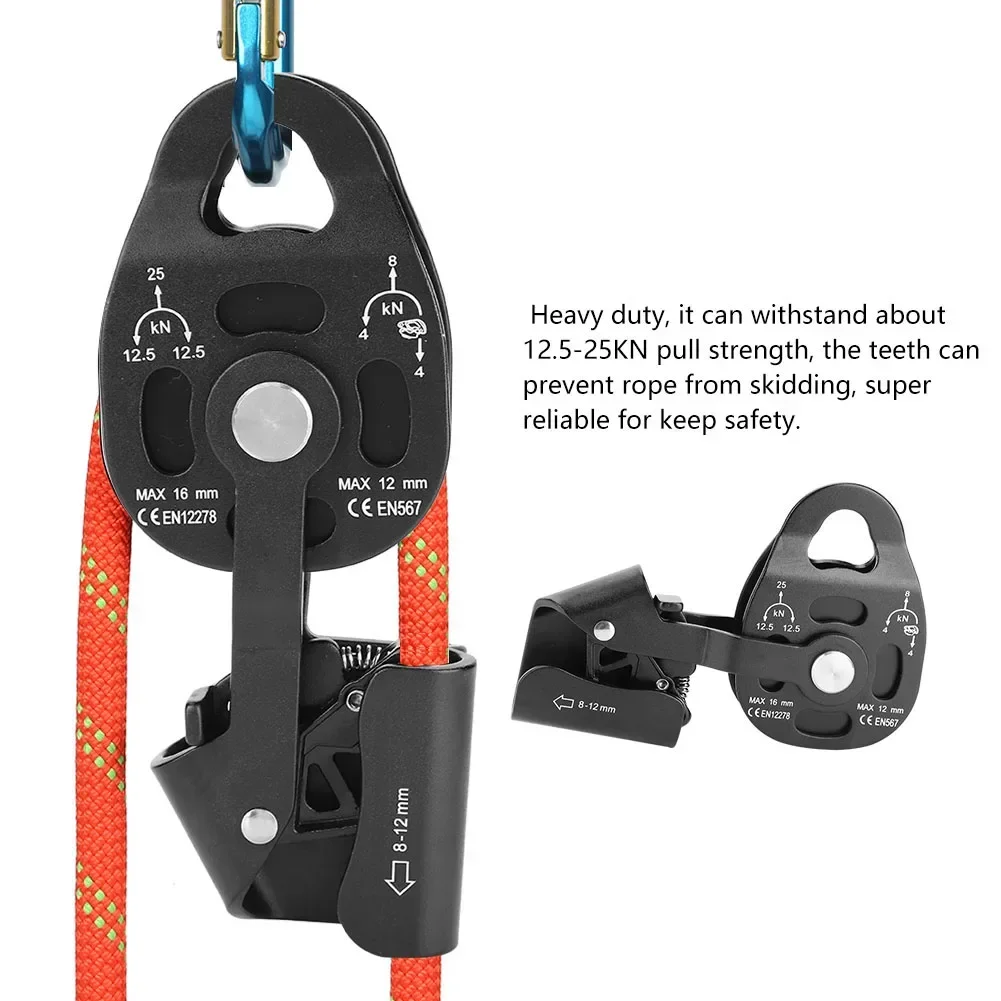 

Magnalium Alloy Heavy Duty Rescue Single Swivel Rope Pulley Block Safety Equipment