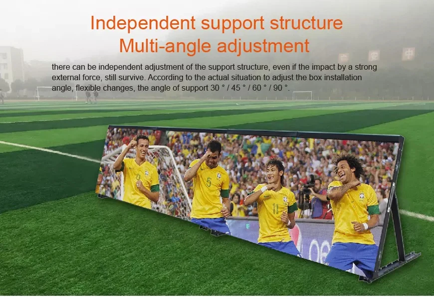 Poster Outdoor Advertising Led Display Screen Guangdong Outdoor Waterproof Display Led Wall Screen Football Stadium Perimeter