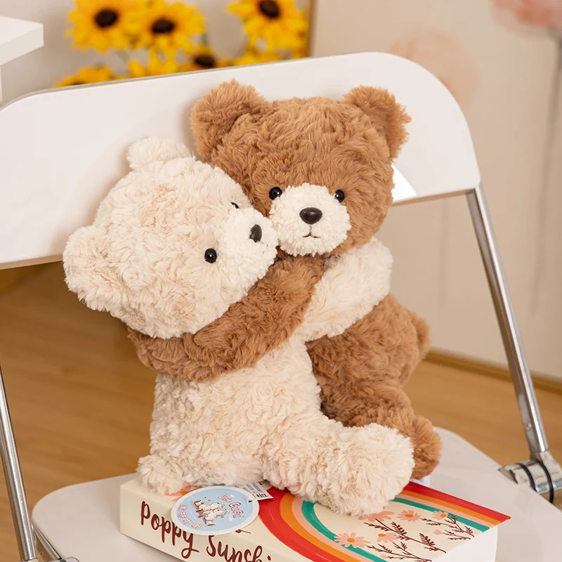 25cm Funny Soothing Sitting Hug Series Dolls Elephant Rabbit Bear Capybara Plush Animals Toys Soft Birthday Gifts Room Decor