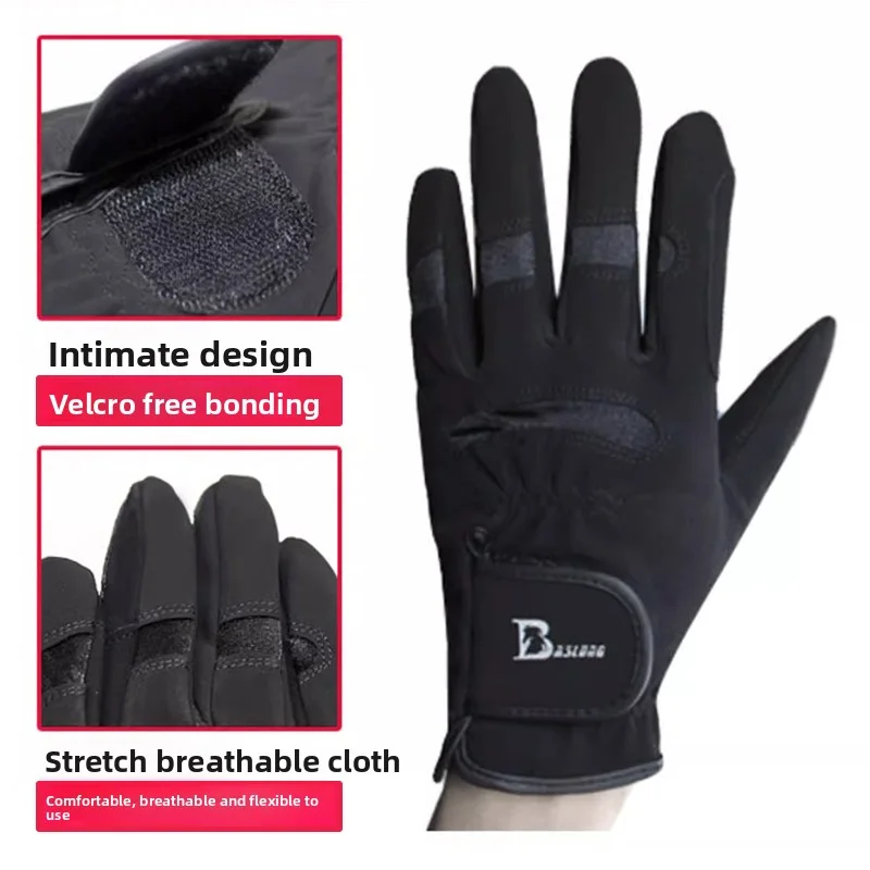 Rękawiczki jeździeckie Baslong przez cały rok Antypoślizgowy, odporny na zużycie biały sprzęt jeździecki dla mężczyzn i kobiet 266,4 cm Uprząż smoka Rękawiczki jeździeckie