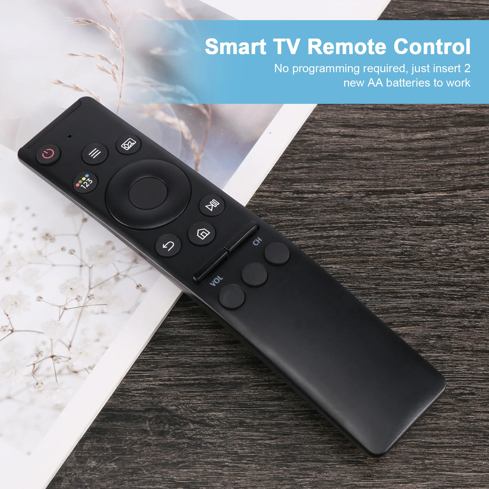 Reemplazo de Control remoto Universal para Samsung Smart TV, Control remoto por infrarrojos, con Netflix, Prime Video, botones Hulu