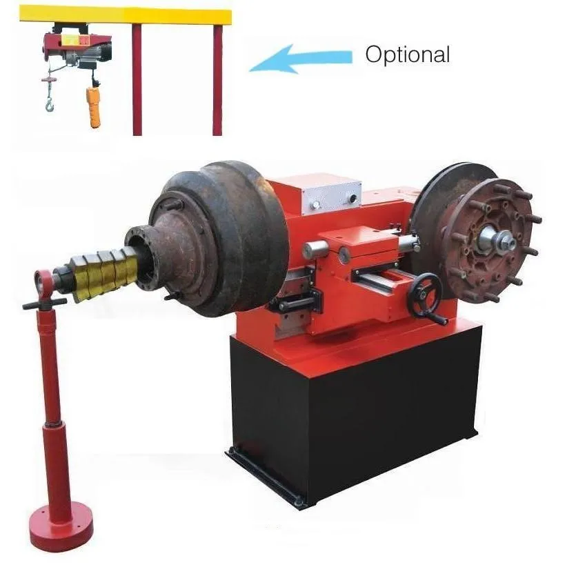 

Brake drum/disc cutting machine