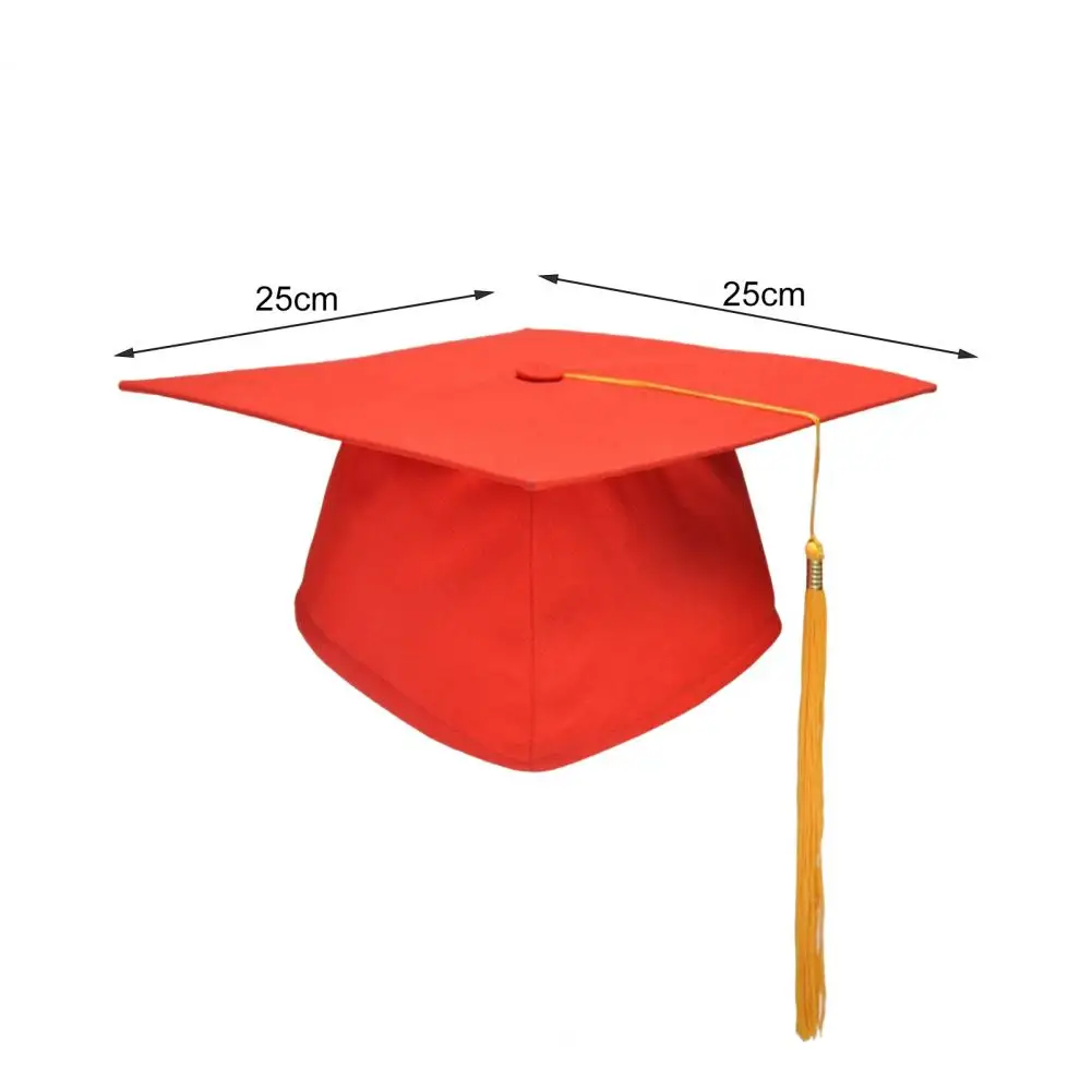 Beautiful Academic Hat Soft Mortarboard Solid Color Pure Color Bachelors Academic Hat  Create Atmosphere