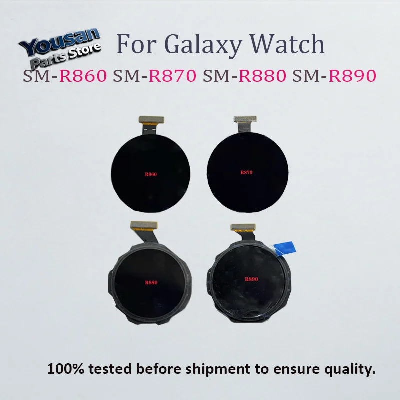 Écran tactile LCD 40/44 mm pour Samsung Galaxy SM-R860 R865 SM-R870 R875 et Watch4 Classic R880 R875 SM-R890 (numériseur LCD 42/46 mm).