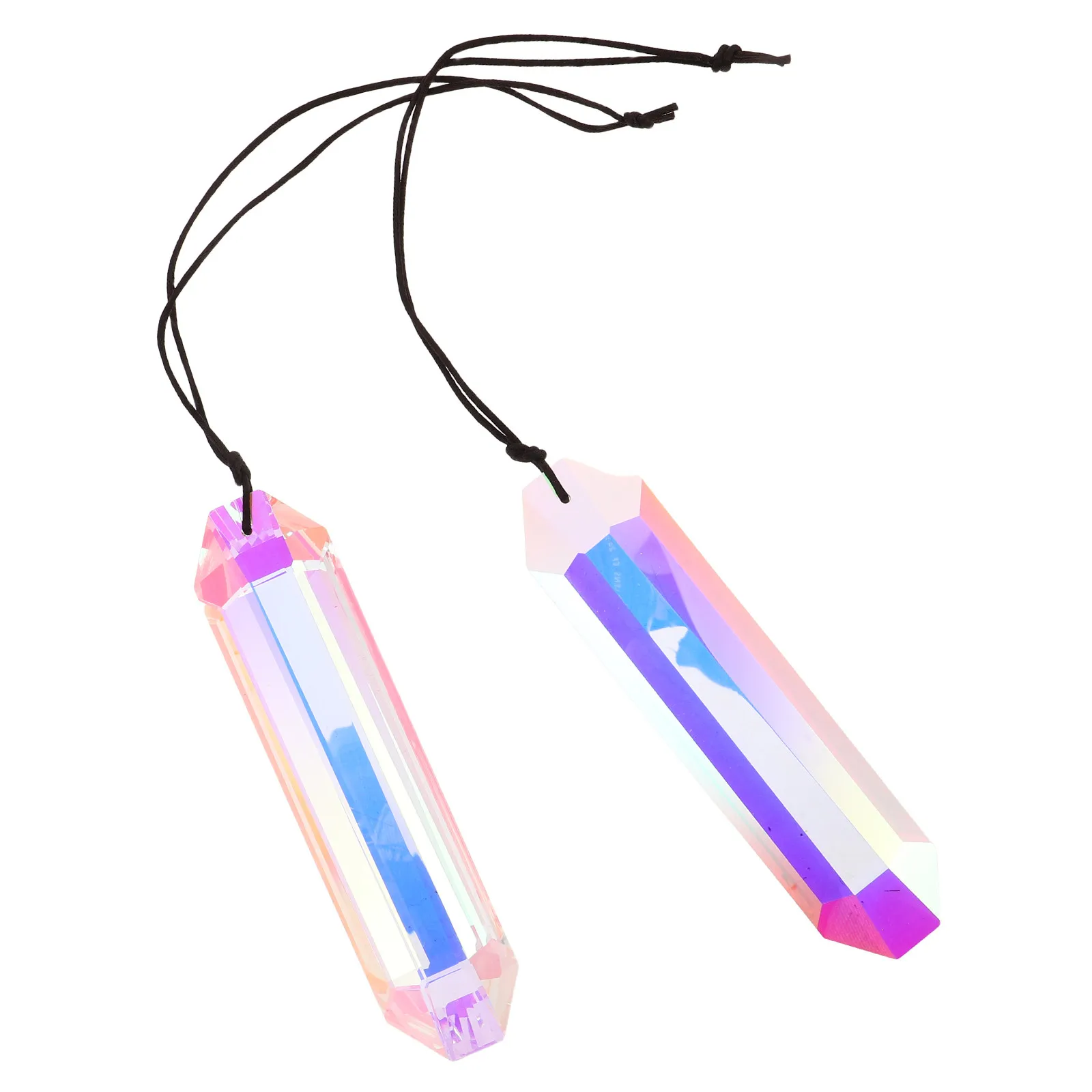 2Pcs Crystal Prism …